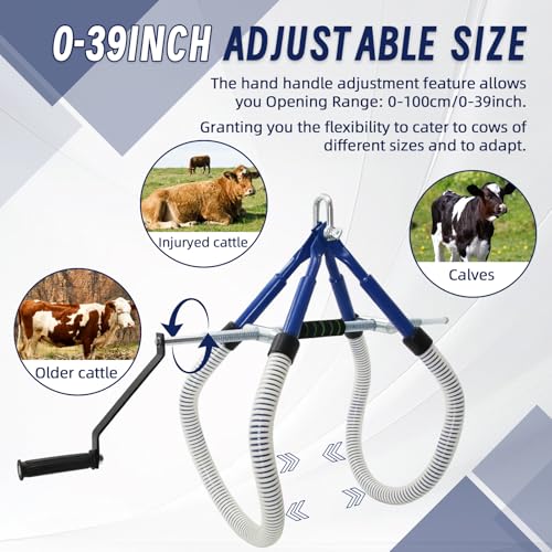 4410LB Cow Hip Lift, Reinforced Adjustable Cattle Lifting Clamp