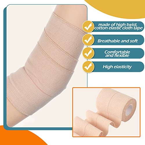BBTO 4 Rolls Elastic Adhesive Tape Bandage, 5 Yard, 3 Inch - size: 3 Inch in Width