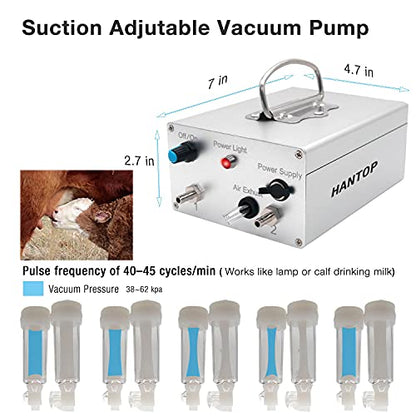 Pulsating Vacuum Pump Compatible with Hantop Milking Machine (Plug-in) - color: Pump (Plug-in)