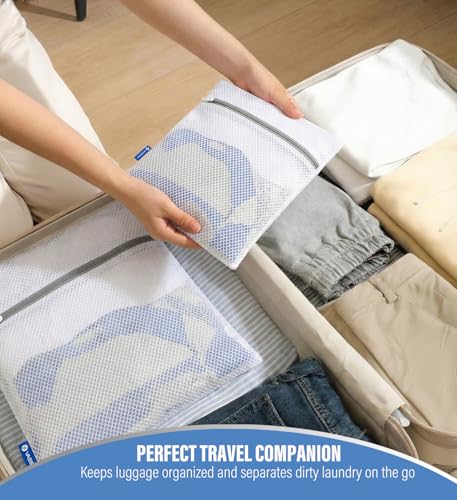 VASSON Mesh Laundry Bags for Delicates, Durable Lingerie Wash Bag Set - size: 4-Piece Set (Delicates)
