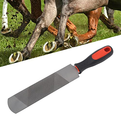 8 Inch Hoof Rasp,Hoof Rasp Horseshoe File With Rubber Handle, Carbon Steel Farrier Tool, Suitable ,Horse Rasp For Horse Goat Cow Donkey Animal Hooves, Strong, Ergonomic Trimming