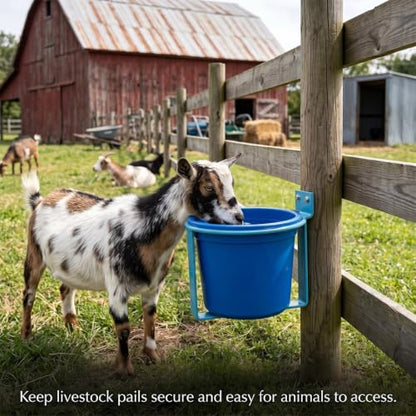 FarmTek Single Bucket Holder – Painted Steel