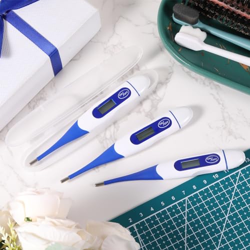 TrelaCo 64 Pcs Digital Thermometers, Oral Fast Reading, Blue - size: Blue