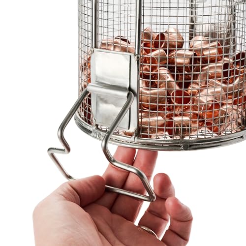 Dip N’ Drain – Stainless Steel Part Cleaning Strainer Basket for 2-Gallon Buckets (Bucket Not Included) | 1/4″ Mesh, Swing Handle, Great for Mechanics, Auto Parts, Garage, Shop & Home Cleaning - size: 2 Gal. 1/4" Mesh - No Bucket