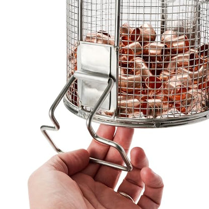 Dip N’ Drain – Stainless Steel Part Cleaning Strainer Basket for 2-Gallon Buckets (Bucket Not Included) | 1/4″ Mesh, Swing Handle, Great for Mechanics, Auto Parts, Garage, Shop & Home Cleaning - size: 2 Gal. 1/4" Mesh - No Bucket