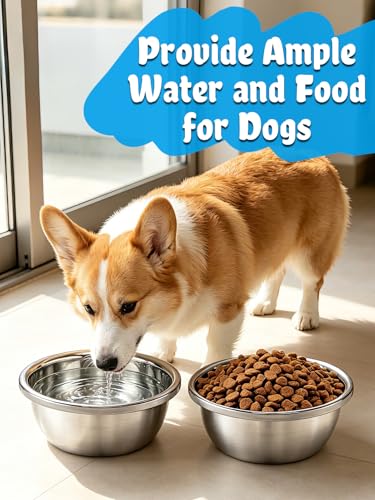 MEWTOGO 2 Pcs 0.7 Gallon Food Grade Stainless Steel Dog Water Bowls - size: 0.7 Gallons