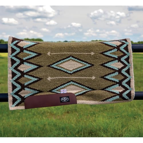 Professional's Choice Jalapeno Saddle Pad | 100% New Zealand Wool Blanket Top - color: Khaki, size: 30 x 34