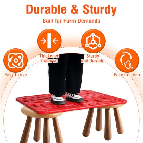 Livestock Sorting Panel with Sound Paddle 38x33 Inch Plastic Sturdy