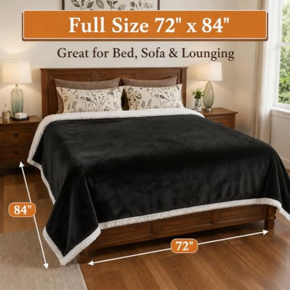 Electric Heated Blanket 72"×84", 4 Heating Levels & 10H Auto-Off | Full Size Dark Gray, Sherpa & Soft Microplush, Quick Heating, Machine Washable, for Couch, Bed & Office, Parents' Gifts - color: 01-dark Gray, size: Full Size ( 72"x84" )