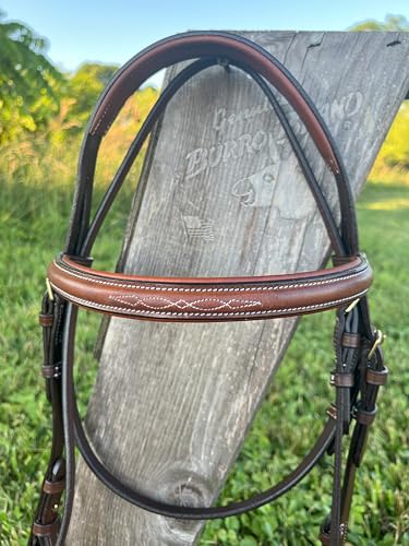 Leaders Padded Hunter Bridle with Reins, Hunter Bridle for Horses English Hunter Jumper Bridle with Reins