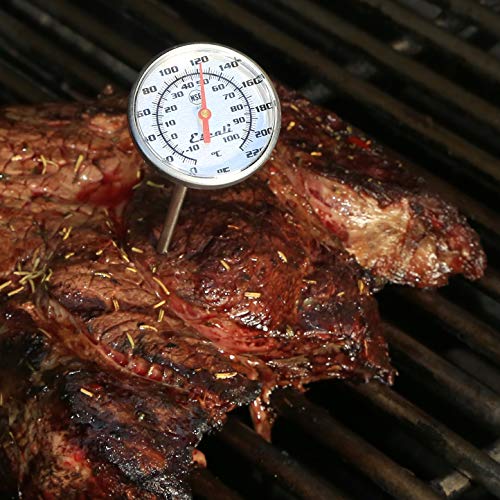 Escali AH3 NSF Certified Commercial Instant Read Large Dial Thermometer W/Clip, Silver - style: Large Dial