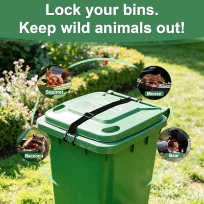 Trash Can Lock Lid, Animal Proof Garbage Can Lock for 28-96 Gallon Bins - color: 1 PCS