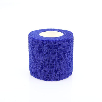 Self Adhesive Bandage Wrap Animal Cohesive Bandage Self Adherent Wrap First Aid Tape for Dogs Cats Horses Birds & Wrist Healing Ankle Sprain Swelling - color: 2 Inch Dark Blue 12 Rolls