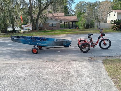 Boat Trailer Dolly 420 lbs Capacity, Adjustable Trailer Mover with Steel Frame & 15.7" Pneumatic Tires& Non-Slip Support Bracket for Kayak, Motorboat, Fishing Boat