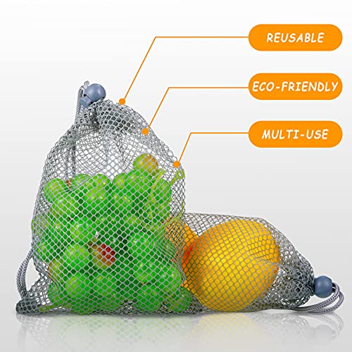 TecUnite 10 Pack Mesh Drawstring Bags for Laundry, 5.5 x 7.5 Inch, Gray - color: Gray, size: 5.5 x 7.5 Inch