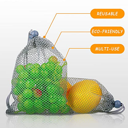 TecUnite 10 Pack Mesh Drawstring Bags for Laundry, 5.5 x 7.5 Inch, Gray - color: Gray, size: 5.5 x 7.5 Inch