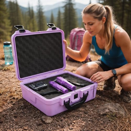 Relaxweex 8.5 x 6.5 x 3.7 Inch Hard Case, Grid Shell, Purple - color: Purple, size: 8.5 x 6.5 x 3.7 Inch, style: Grid Shell