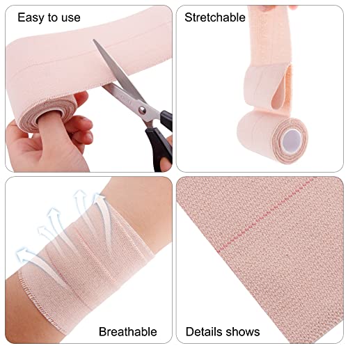 BQTQ 6 Rolls Elastic Adhesive Tape 4 Inch Self Adherent Stretch Bandages - size: 4 Inch 6Rolls