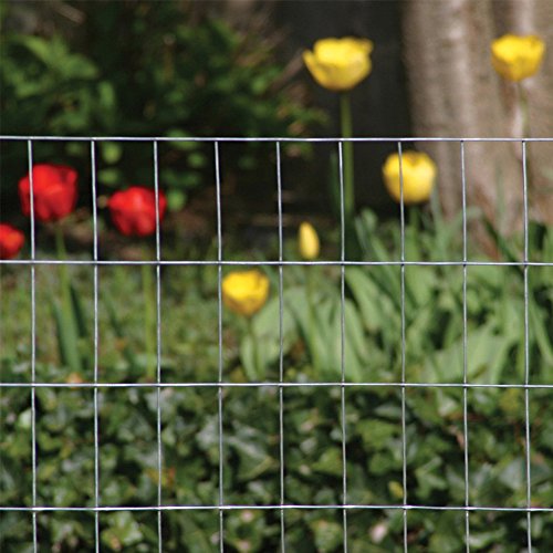 YARDGARD 2 in. x 4 in. Mesh Welded Wire Fence Roll, 48 in. x 50 ft., 14-Gauge Galvanized Steel Fence for Animal Enclosures, Garden Protection and Property Fencing, Rabbit Control an Utility Fence - size: 48.in x 50 ft. x 14 ga.