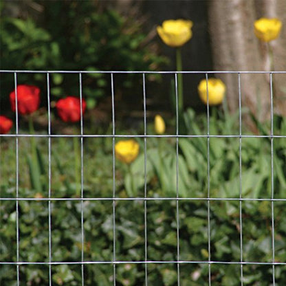 YARDGARD 2 in. x 4 in. Mesh Welded Wire Fence Roll, 48 in. x 50 ft., 14-Gauge Galvanized Steel Fence for Animal Enclosures, Garden Protection and Property Fencing, Rabbit Control an Utility Fence - size: 48.in x 50 ft. x 14 ga.