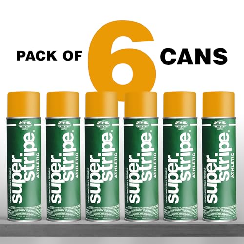 Fox Valley Athletic Field Striping Paint 18 oz Pack of 6, Gold - color: Athletic Gold