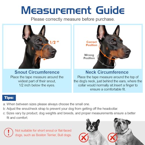 Pawaboo Dog Muzzle, Head Halter Collar for Dog Nylon Reflective Adjustable - color: Black, size: Small