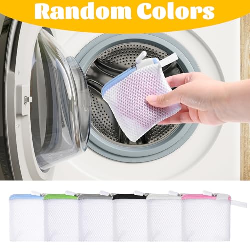 6 Pcs Small Mesh Laundry Bag Lingerie Bags for Washing Delicates for Delicates Washing Machine Underwear Washings Bag Small Foldable Wash Bags for Home Travel White 3.9 x 4.3 Inch