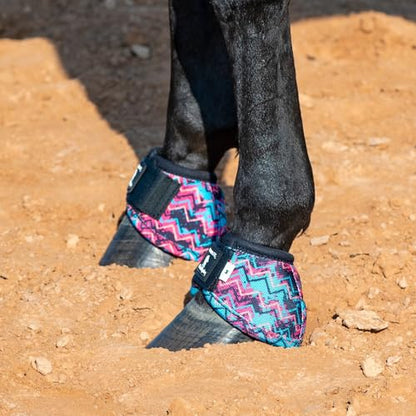Classic Equine Dyno Turn Bell Boots - color: Techno, size: Large