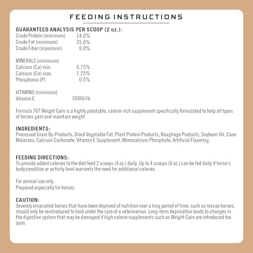 Weight Gain Crumble for Horses, 7 lb – Calorie-Rich Support