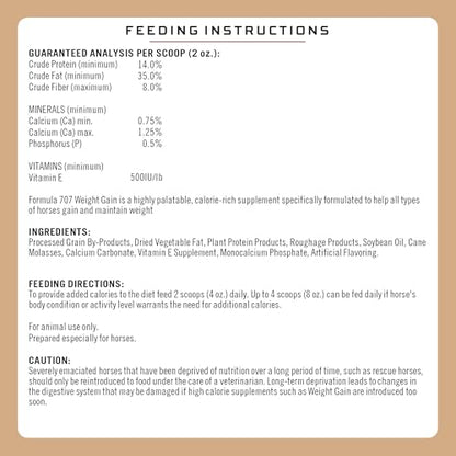 Weight Gain Crumble for Horses, 7 lb – Calorie-Rich Support