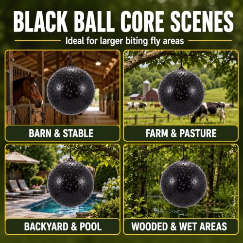 Fly Trap Ball for Horse, Deer, Yellow, Greenhead Flies - color: Fly Ball Trap