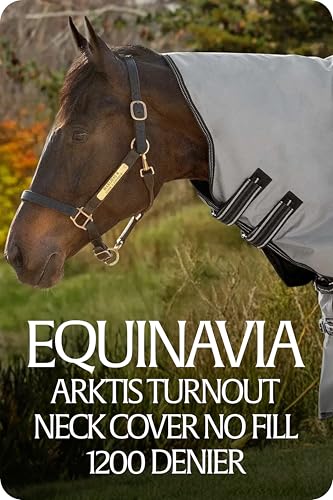 Equinavia Arktis Turnout Neck Cover No Fill | 1200 Denier - Carbon Gray - L - color: Carbon Gray, size: L