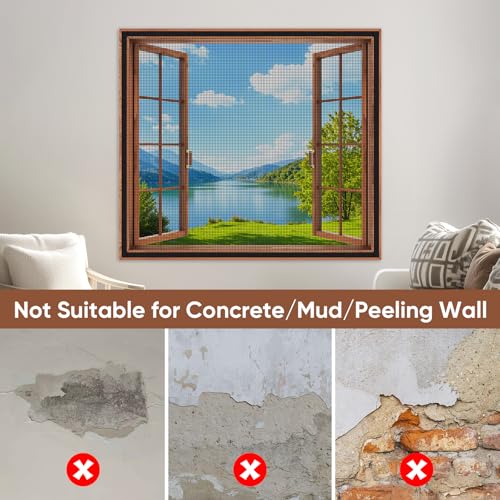 Adjustable DIY Cat Window Screen Fits Any Size Smaller Than 51"x 59" - color: Black