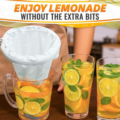 5.3 In Thai Tea Strainer, Fine Mesh Cloth, Stainless Steel Handle - style: Tea Filters