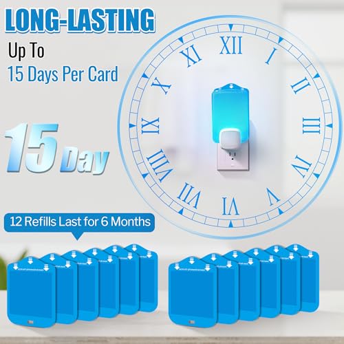Qualirey 25 Pack Fly Trap Refill Cartridges Compatible with Raid/STEM/Wondercide Flying Insect Traps, Light Trap Refills Strong Glue Card for Fly Insect Bug Mosquito Gnat Traps Indoor