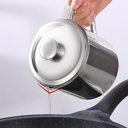 Bacon Grease Container with Strainer 60 oz for Kitchen Saver with Tray - size: 60oz