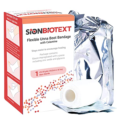 Flexible Unna Boot Fabric Bandages with Zinc and Calamine, First Aid Kit Emergency Supplies, Ankle Brace Compression Bandage Wrap, Wound Care Supplies, 4 Inches X 30 Feet - size: Pack of 12, style: 4" Zinc and Calamine
