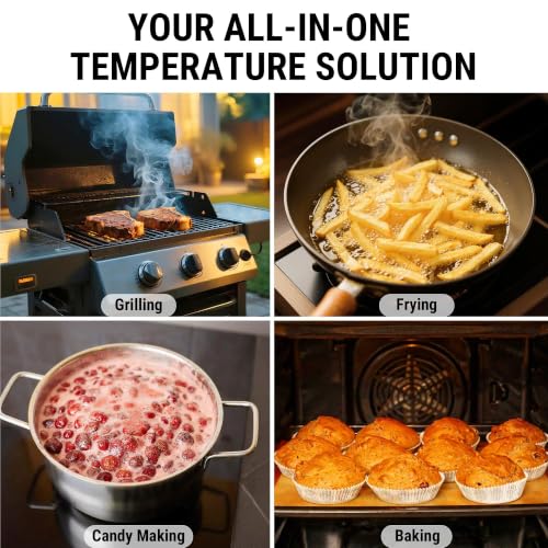 TempPro TempSwift 1 Sec Instant Read Meat Thermometer Digital - color: Black