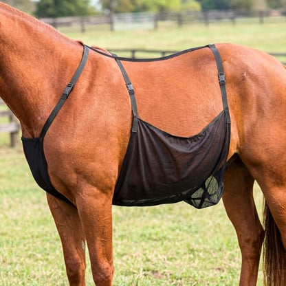Horse Belly Guard, Adjustable Belly Protector Upgraded Breathable Mesh Girth Padding Suitable for Riding and Stables, for Enhanced Horse Comfort, 47.24 x 27.5 in