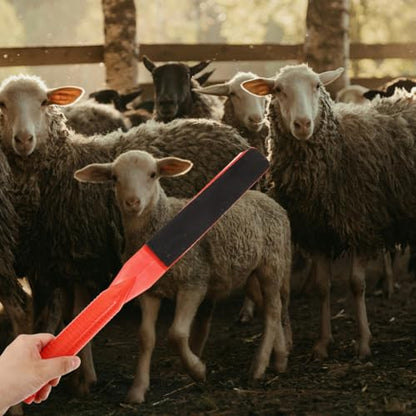 Kisangel Livestock Forcing Paddle Pig Show Stick Sheep Sorting Tool with Ergonomic Handle Lightweight 19.68 in Pasture Board for Gentle Animal Guidance