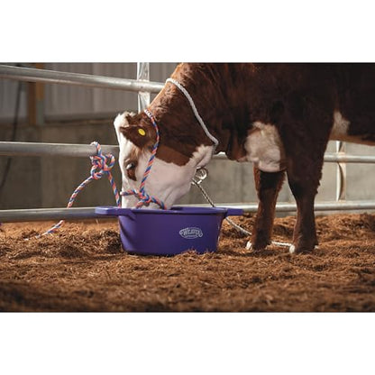 Weaver Leather Livestock Large Round Feed Pan, Gray - color: Purple