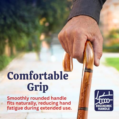 Dress Up America Classic Wooden Walking Cane – Lightweight Wood Cane with Rubber Tip, 35.5" & 32" Everyday Walking Stick, Accessory, Magician, Formal Wear, Halloween & Cosplay - size: Kids - 32"