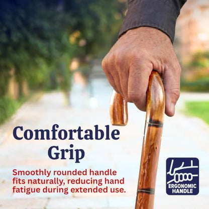 Dress Up America Classic Wooden Walking Cane – Lightweight Wood Cane with Rubber Tip, 35.5" & 32" Everyday Walking Stick, Accessory, Magician, Formal Wear, Halloween & Cosplay - size: Kids - 32"