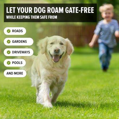 Dog Fence Wire for Electric Dog Fence System, 500 ft, Covers ¼ Acre Area, Easy to Install, Compatible with reputable Underground Fence Brands, Durable, 20 Gauge Wire .025 Polyethylene Coated - size: 500 FT