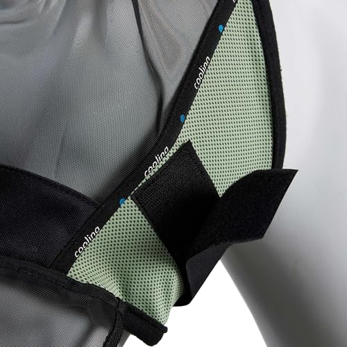 HORZE Cooling Long Nose Fly Mask - Celadon Green - XS - color: Celadon Green, size: XS