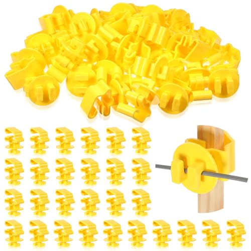 Geiserailie 300 Pcs T Post Insulators for Electric Fence Bulk