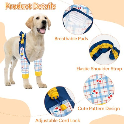 Coppthinktu Dog Elbow Protector for Calluses, Adjustable Dog Elbow Pads - size: 2XL