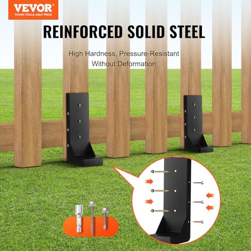 VEVOR Fence Post Anchor Repair Kit, 4 Pack 3.5 x 3.5 Inches Inner Diameter - size: 4PC 24x3.5x3.5 Inches