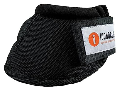 Iconoclast Horse Bell Boots Black XL - color: Black, size: XL