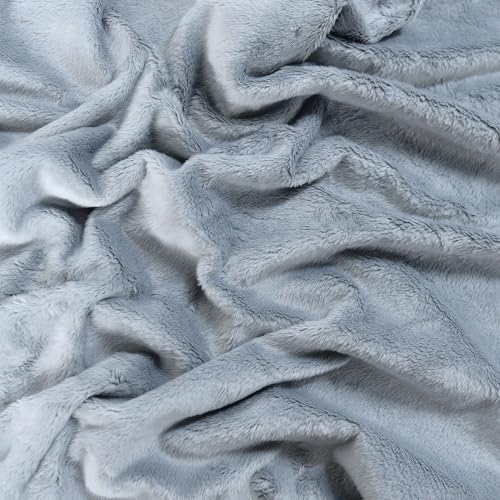 Surf turtle Gray Super Soft Minky Fabric by The Yard, 36"x60" - color: Gray